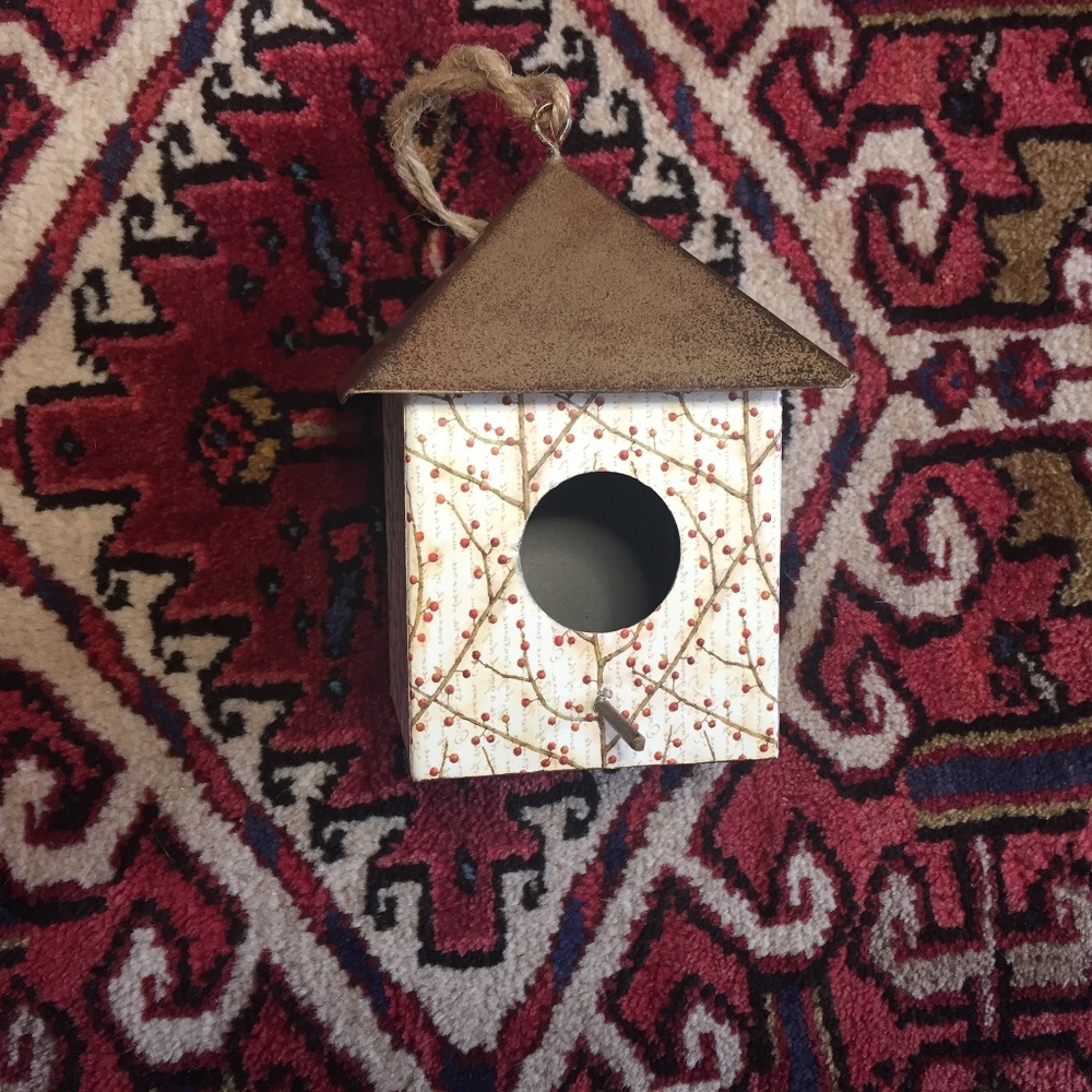 Hanging Tin Birdhouse Decor Tim Coffey